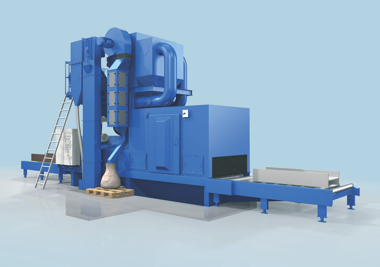 SmartLine Roller Conveyor Shot Blast Machine