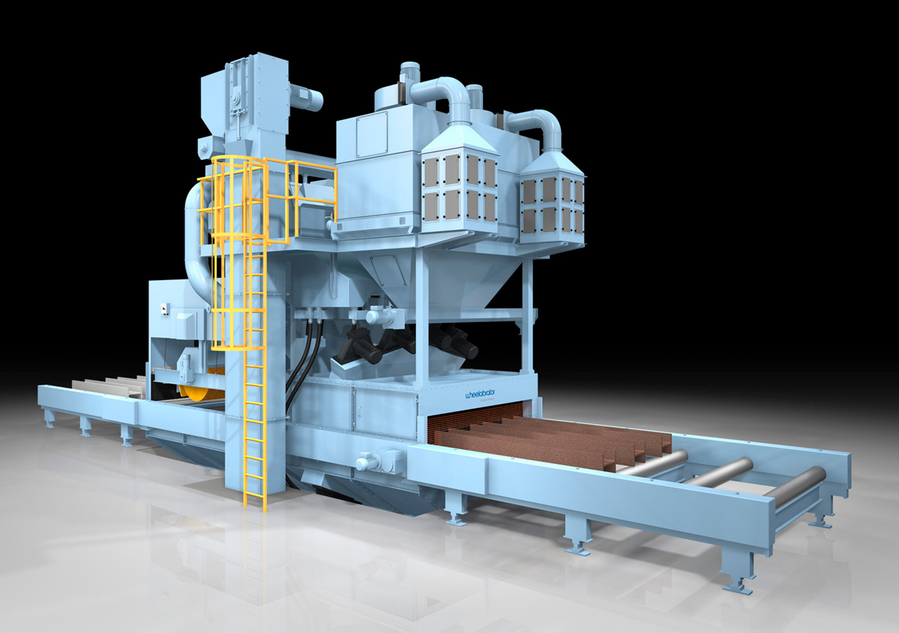 SmartLine Roller Conveyor Shot Blast Machine